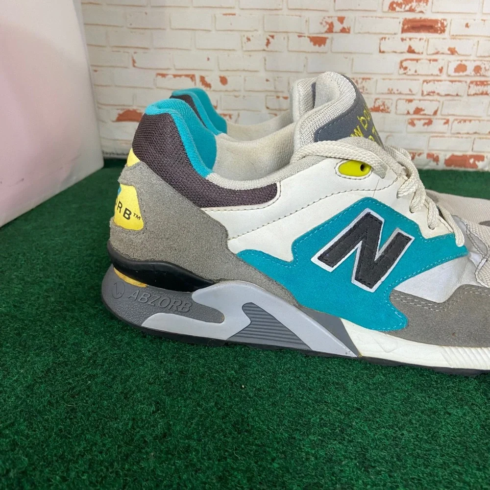 New Balance 878 Mens 10.5 Grey Teal ML878AAC ABZORB Running Shoes