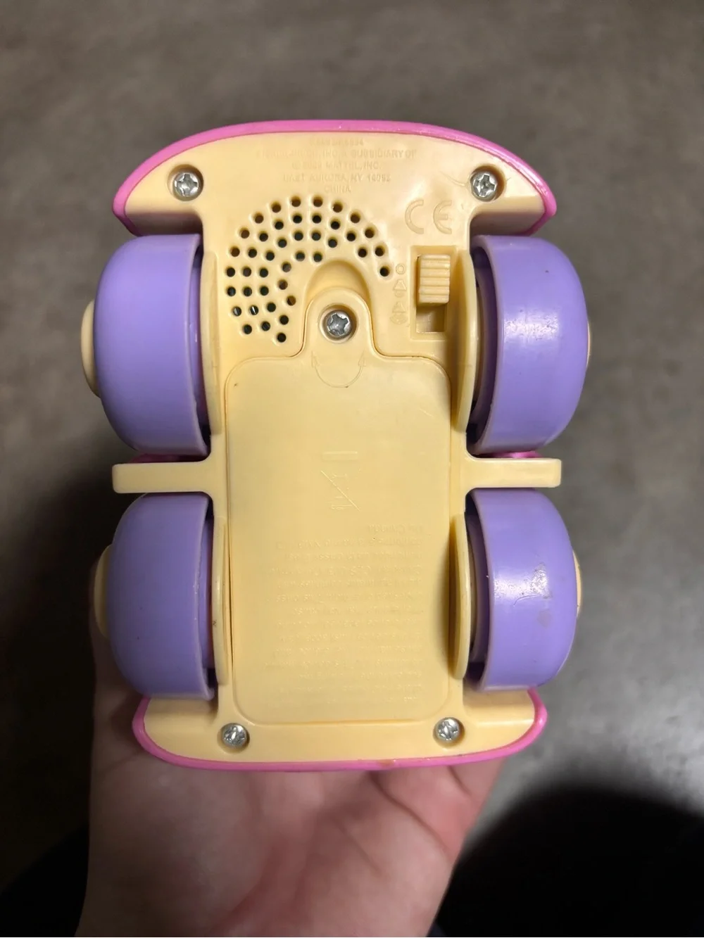Fisher-Price Pink and Purple Push Car with Yellow Driver