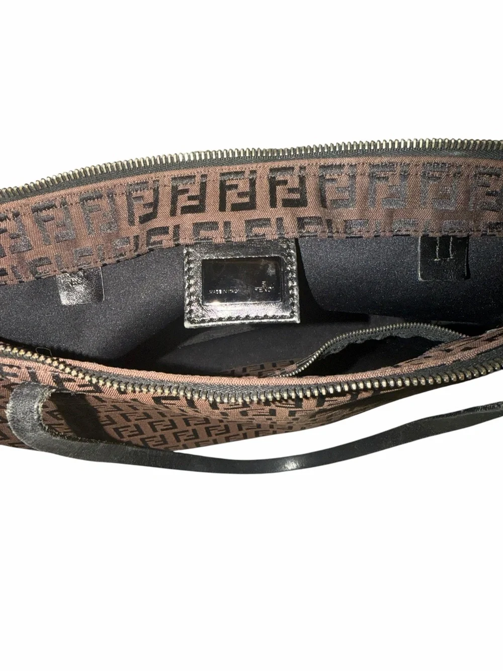 Fendi Brown Monogram FF Jacquard Tote