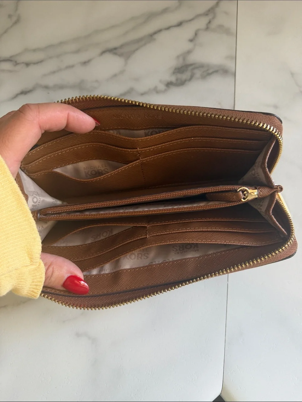 Michael Kors saffiano leather