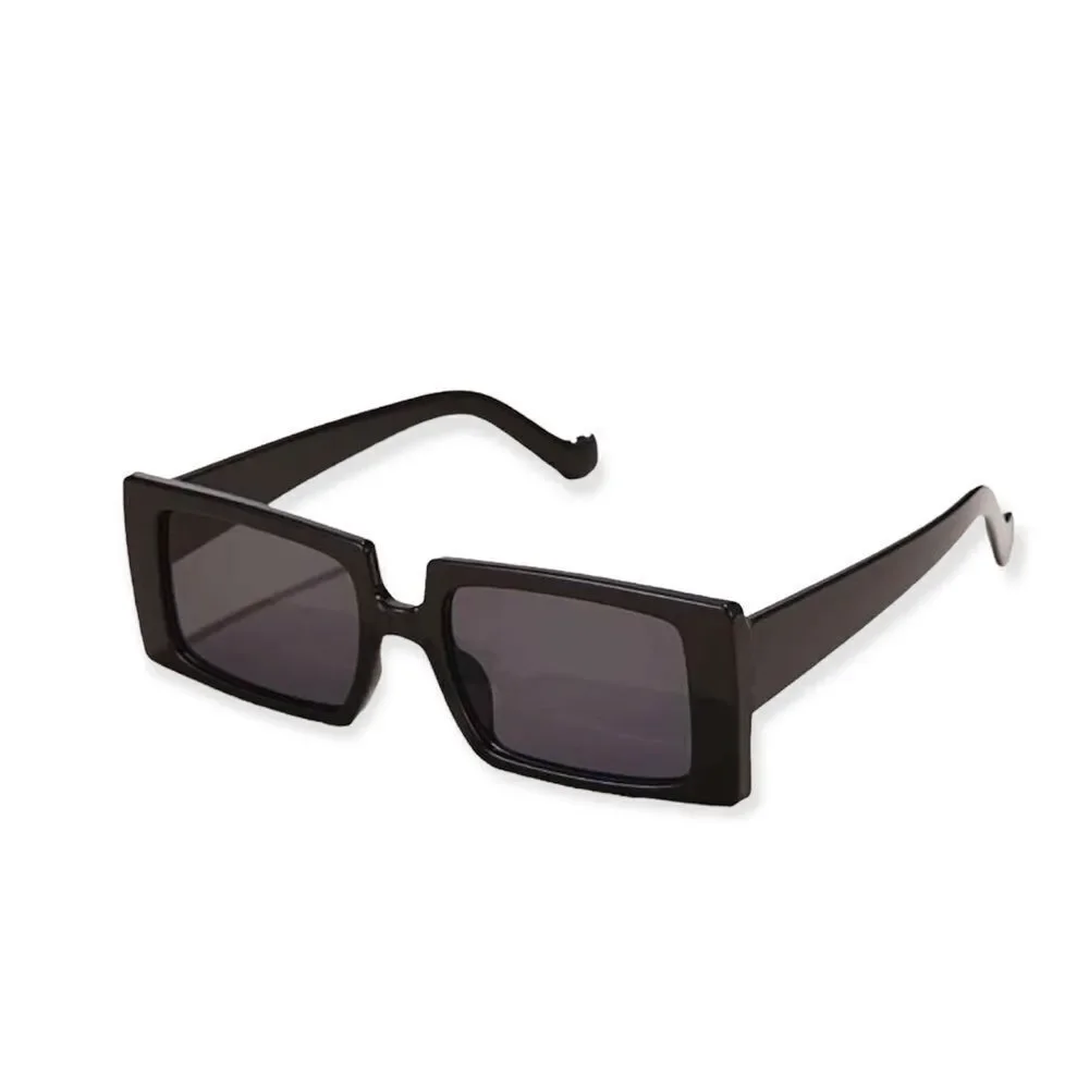 🆕Black Square Frame Black Tinted Lens Sunglasses