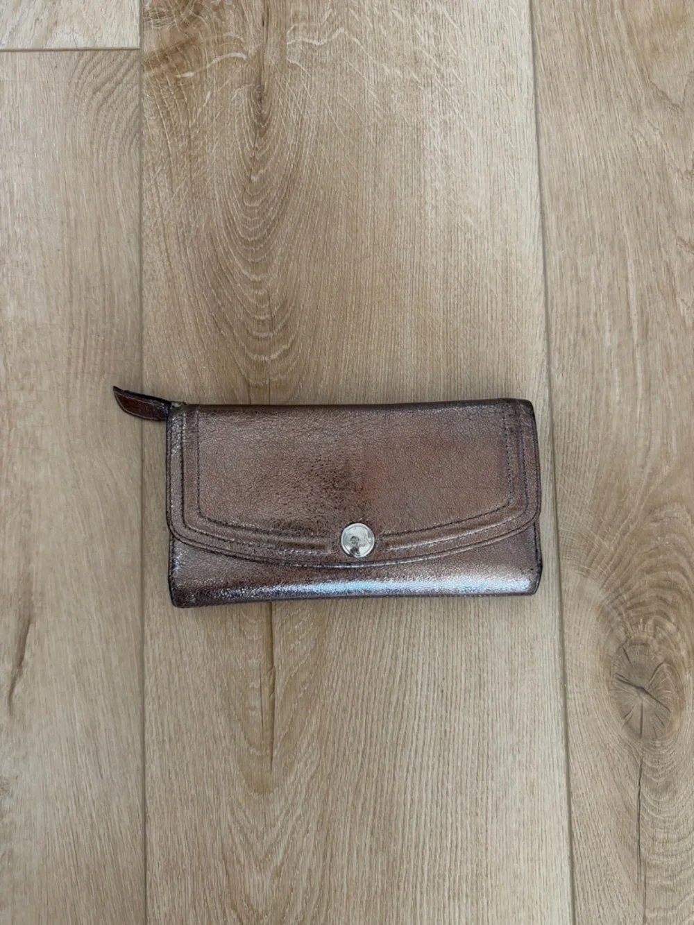 Coach Metallic Long Wallet. Used.