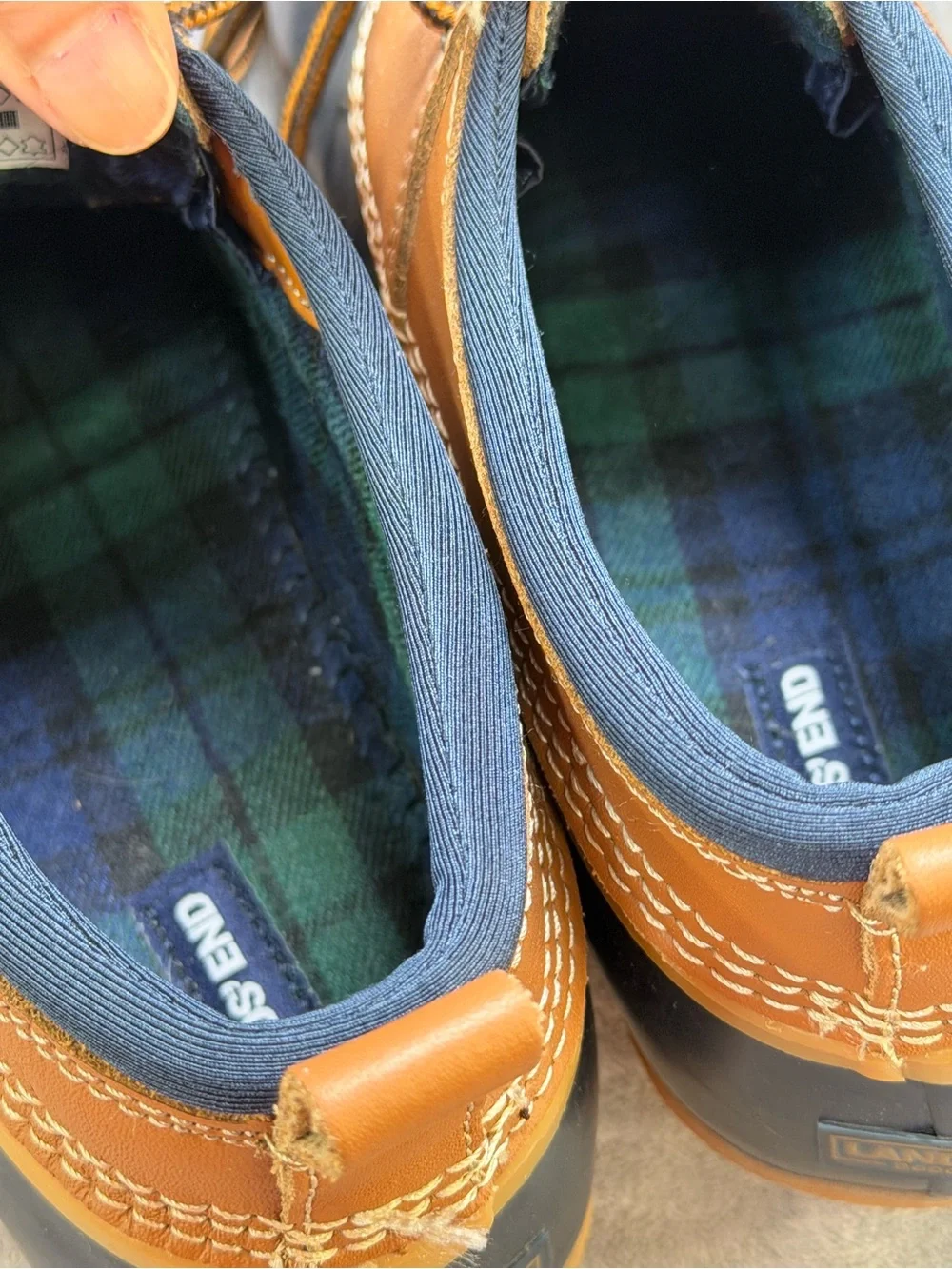 Lands End waterproof rubber