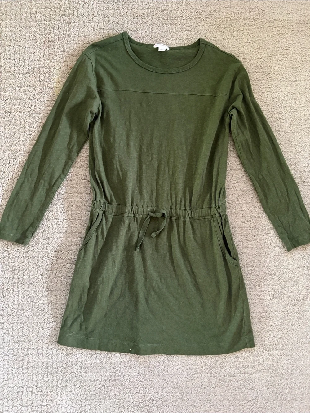 Crewcuts Long Sleeve Drawstring Dress