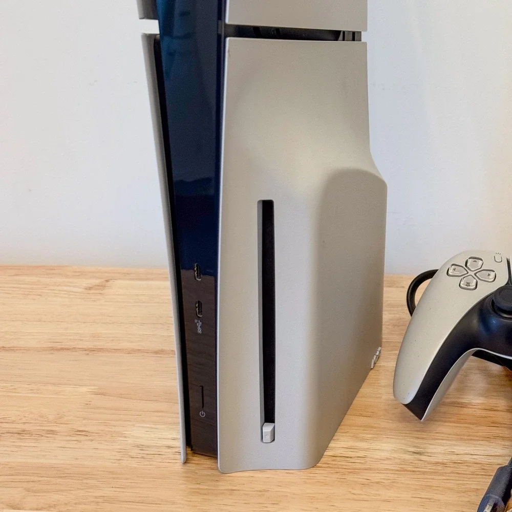 Sony PlayStation 5 PS5 Slim Disc Edition 1TB Console White DualSense Controller