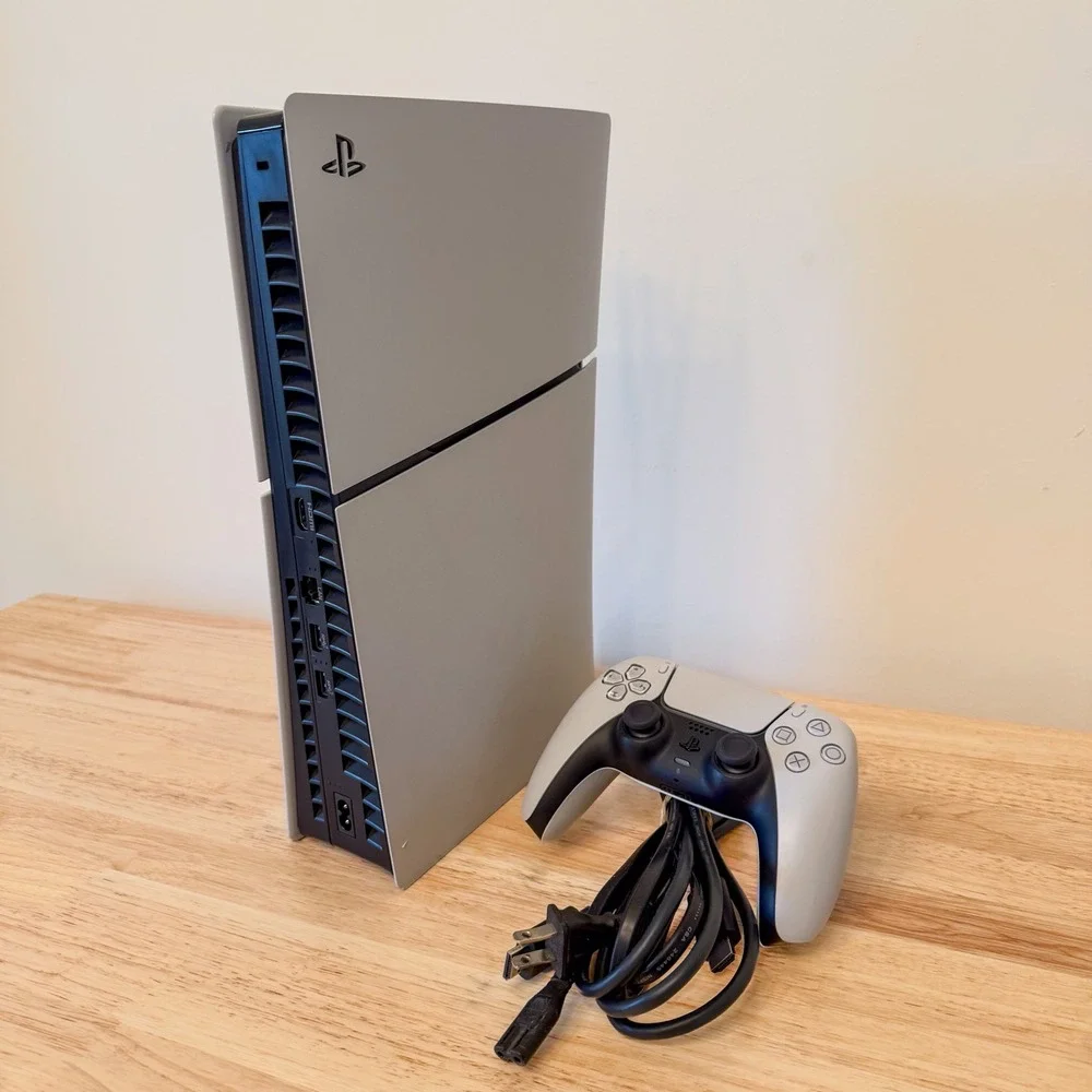 Sony PlayStation 5 PS5 Slim Disc Edition 1TB Console White DualSense Controller