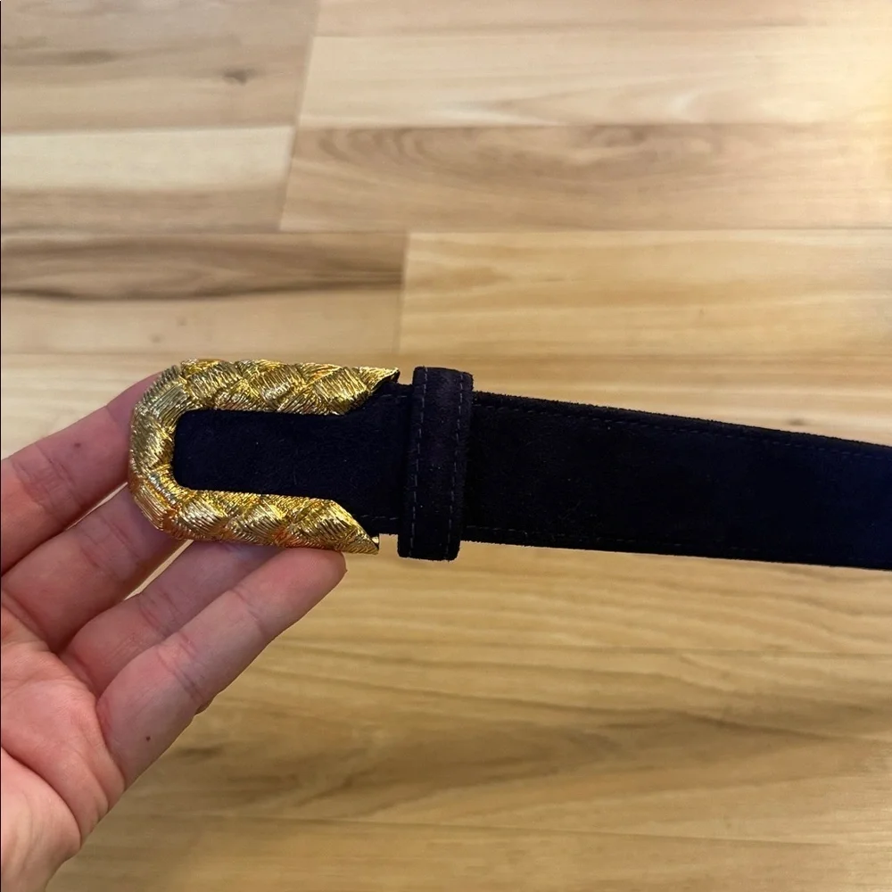 Carlisle Gold and purple velvet women’s belt