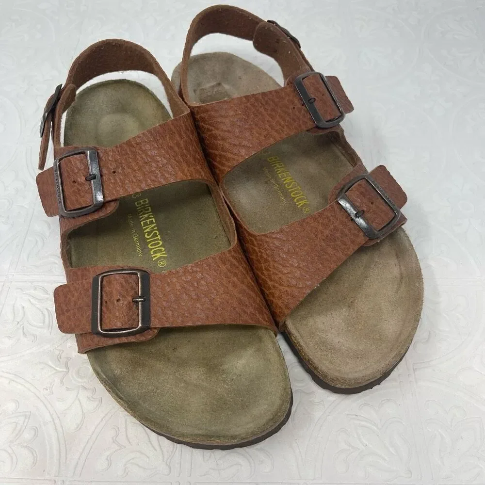 Birkenstock Brown Milano Slingback Sandals Size 43