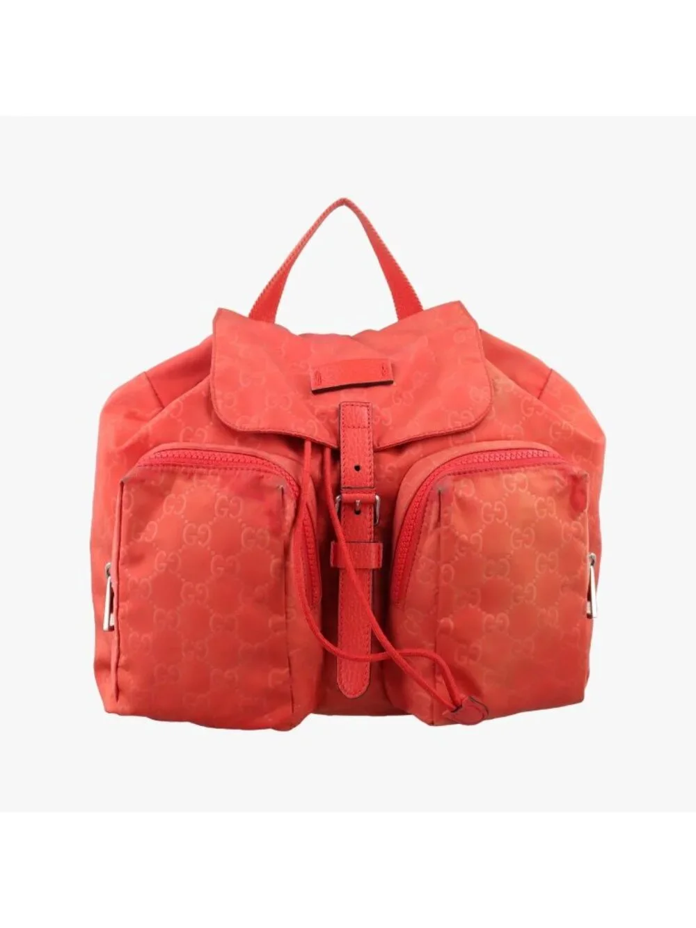 Gucci GG Pattern Orange Backpack