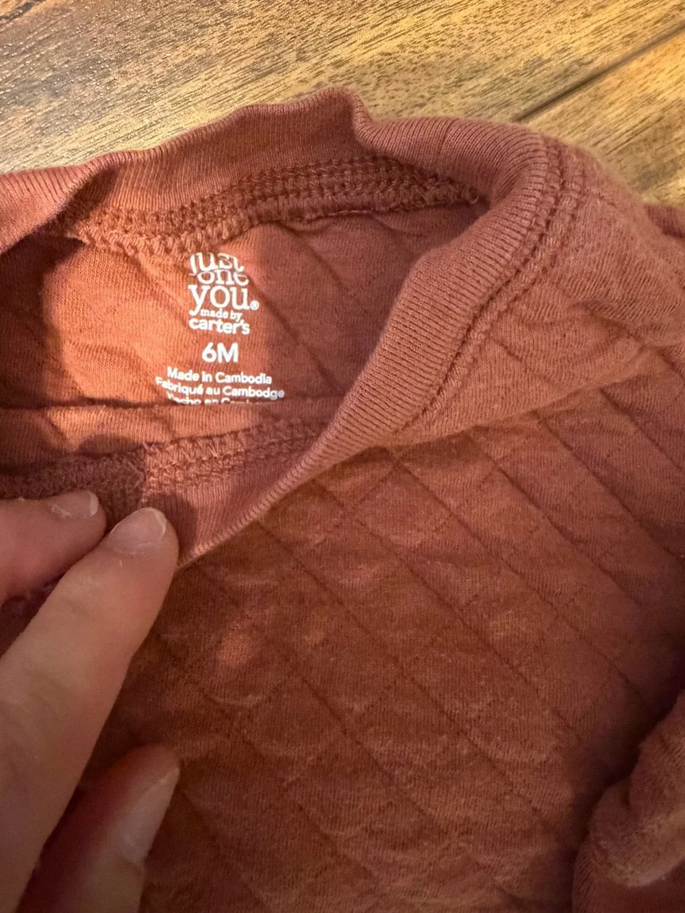 Carters quilted sweatshirt