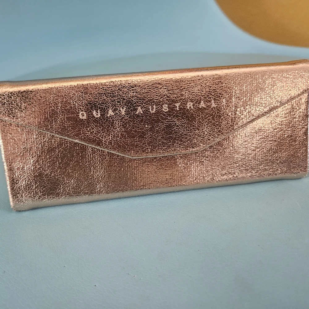 Quay Australia Rose Gold Sunglasses Case