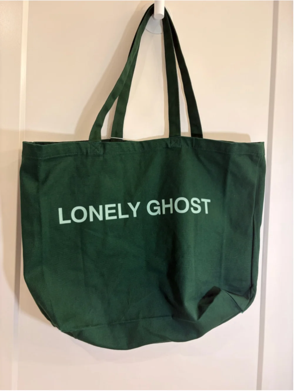 Lonely Ghost Hunter Green Star Tote Bag - NWT