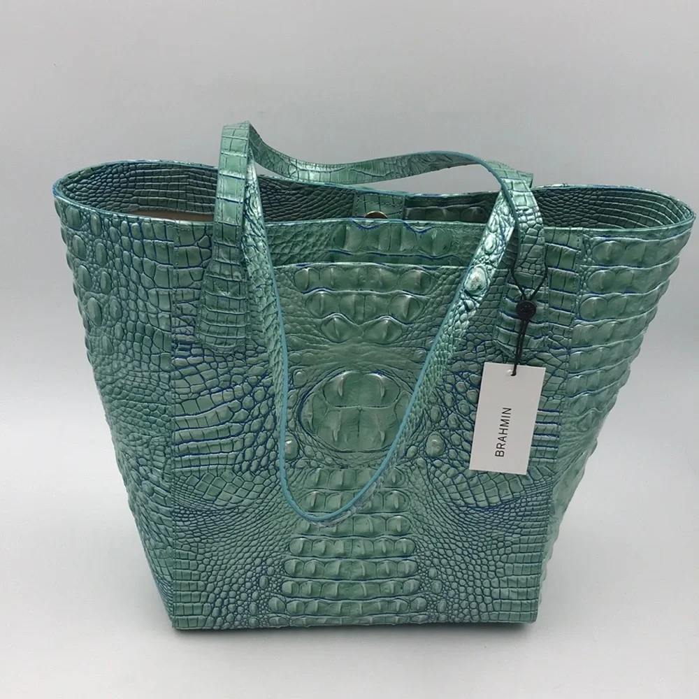 Brahmin Jayden Large Tote in Seafoam Melbourne