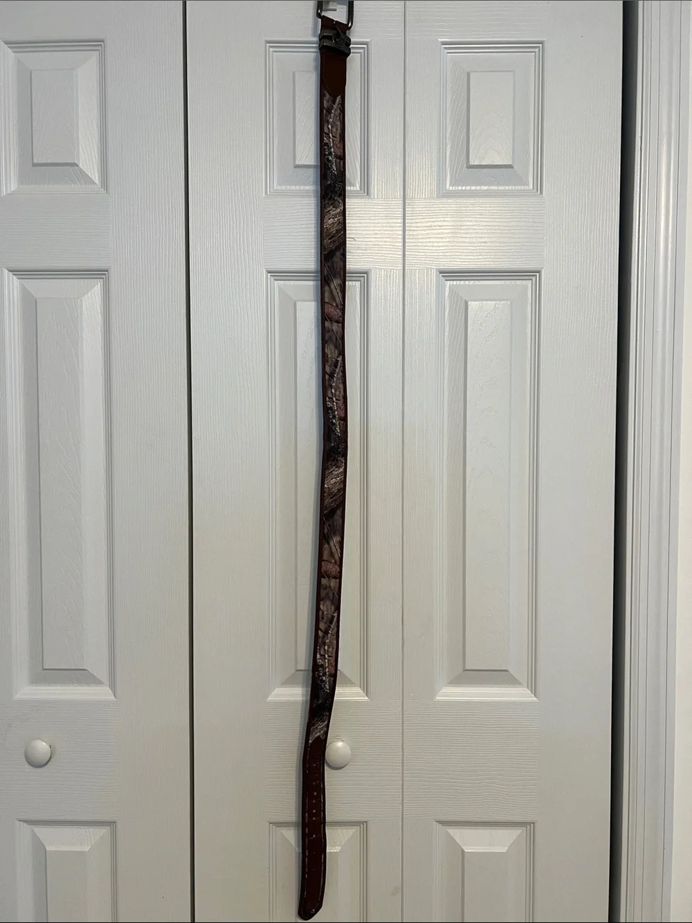 Mossy Oak Realtree Camouflage Leather Belt in Brown and Green