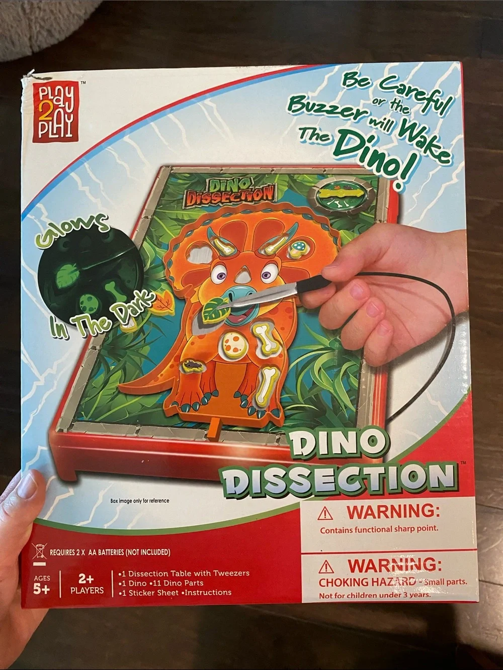Triceratops Dissection Toy with Tweezers - Interactive Buzzer Game
