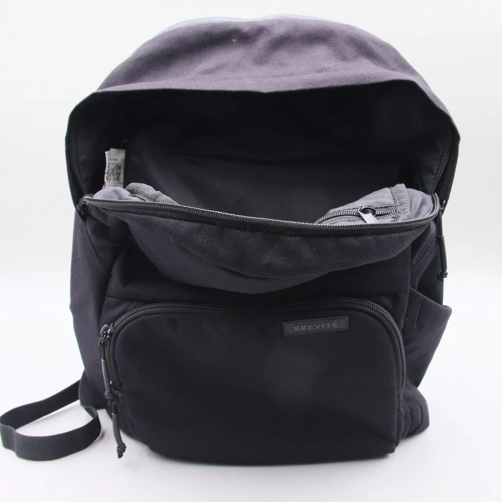 Brevite The Camera Backpack Triple Black Adjustable Straps *READ