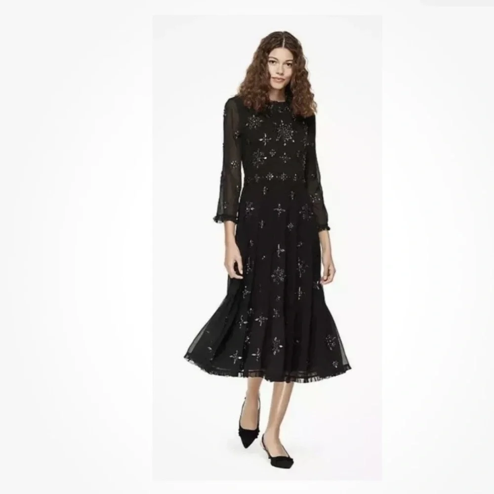 NWT Kate Spade Madison Ave Jeweled Embellished Stellie Dress  NJMU8329 $1498