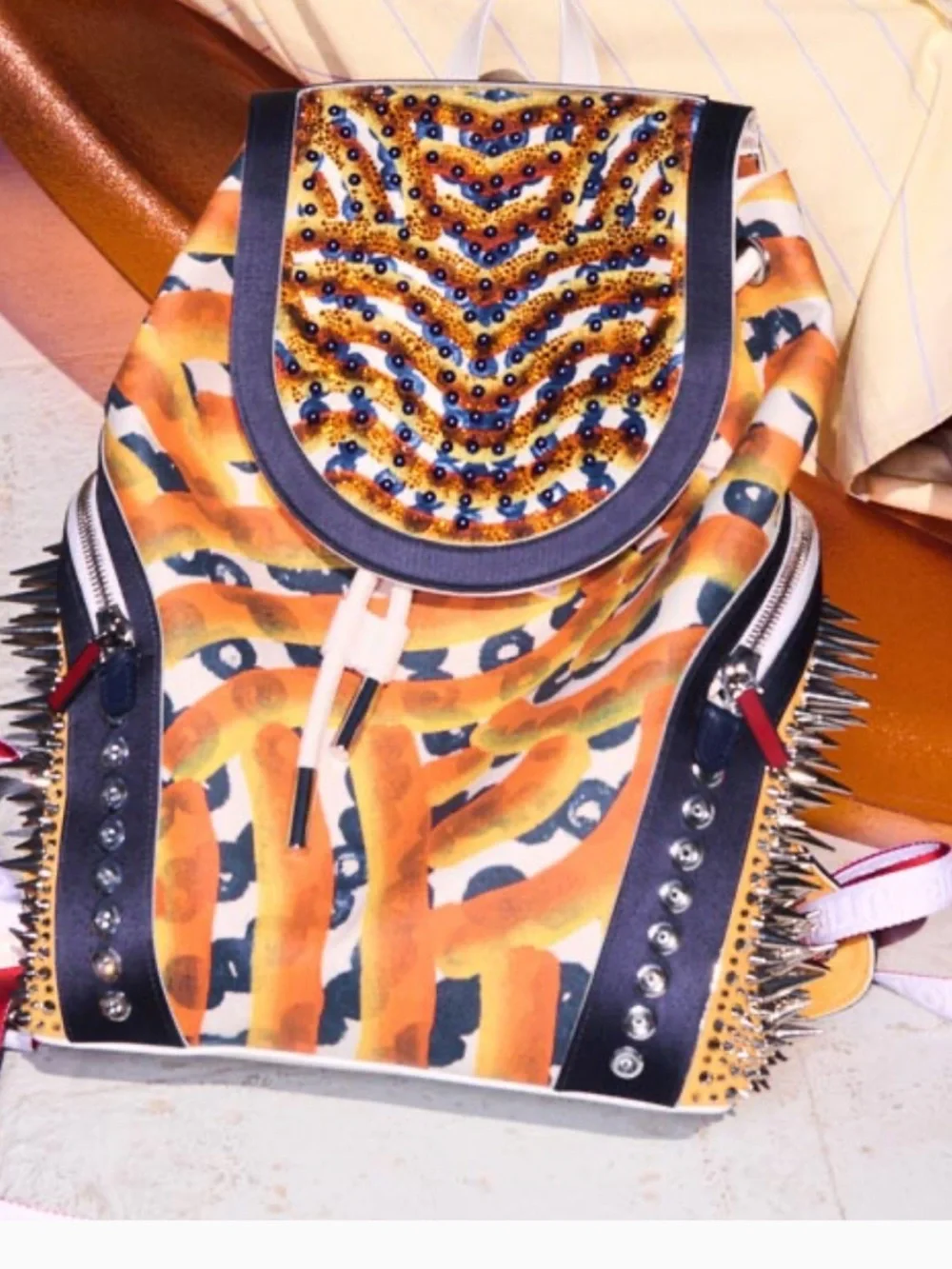Unisex Christian Louboutin x Otis Hope Carey   Limited edition funky backpack