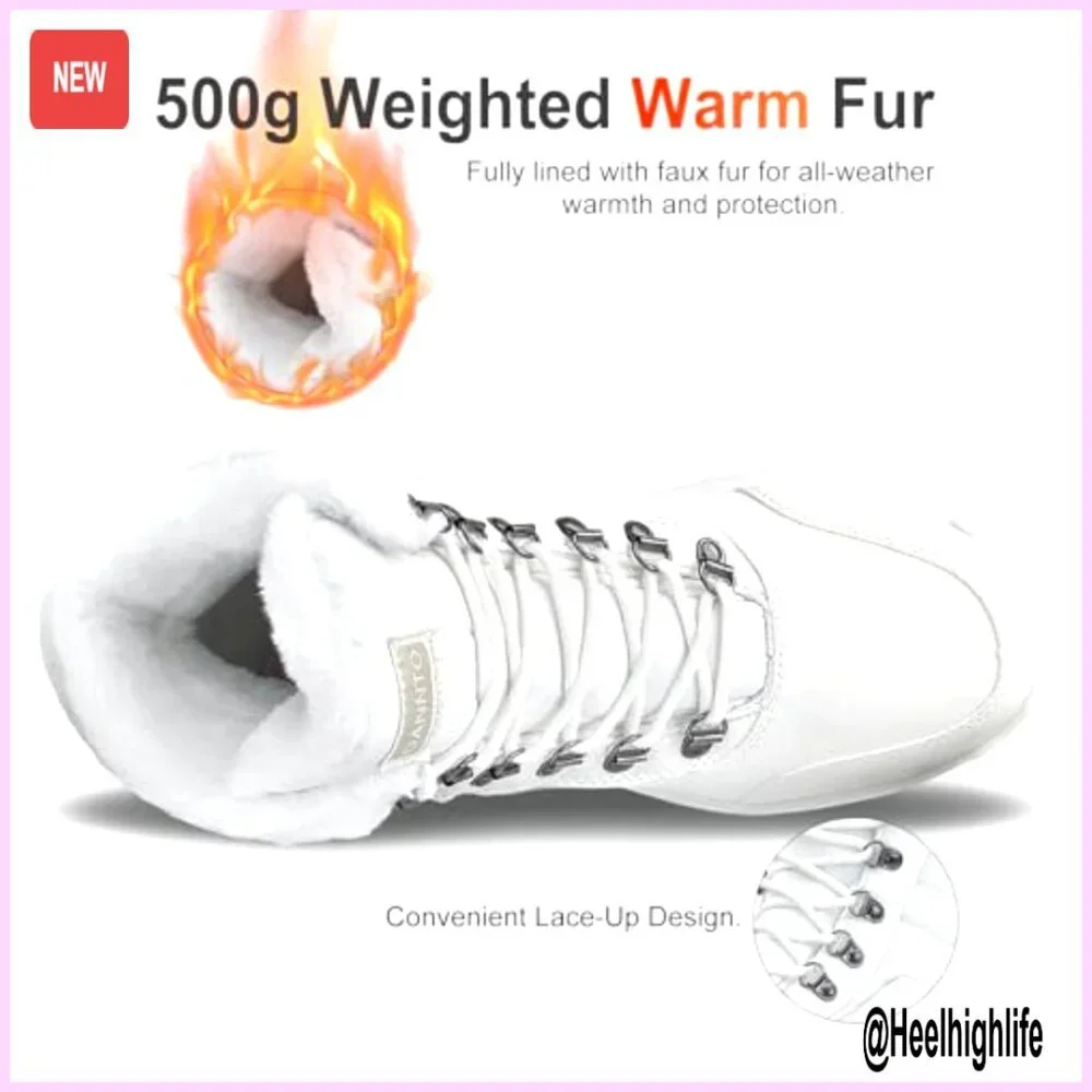 Women's Winter Snow Boots Fur Lined Ankle Booties Water Resistant Outdoor