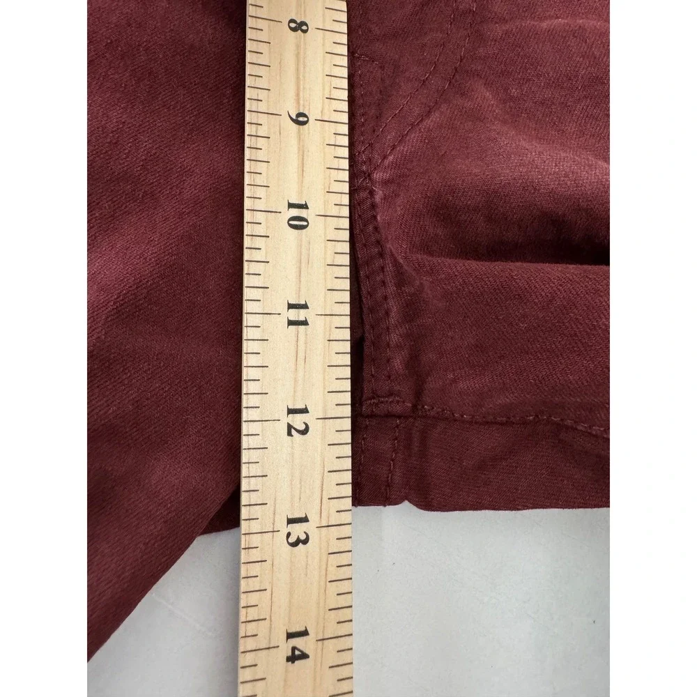 Polo Ralph Lauren Hampton Straight Mens 38x32 Burgundy Garment Dyed Jeans