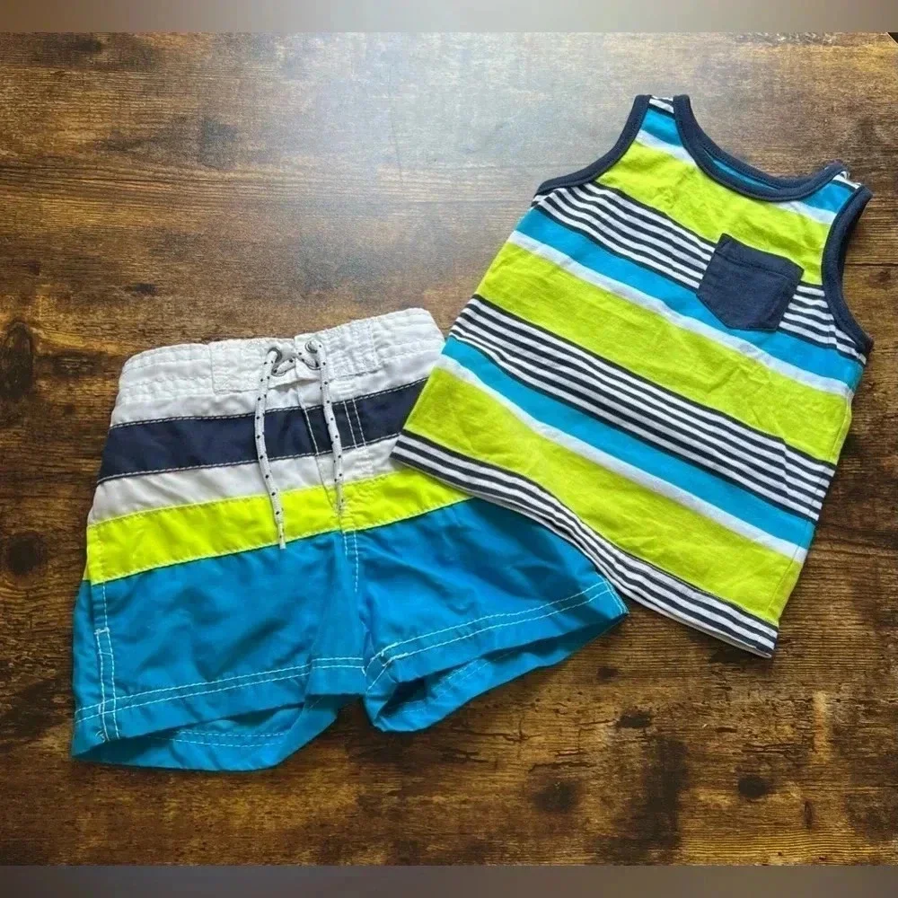 SET: Baby boy, Carter’s swim trunks + jumping beans. Size: 12M​