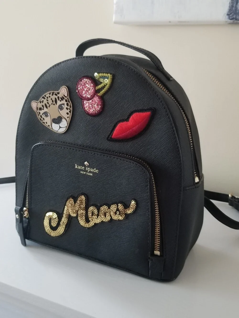Kate Spade Run Wild Leopard Backpack