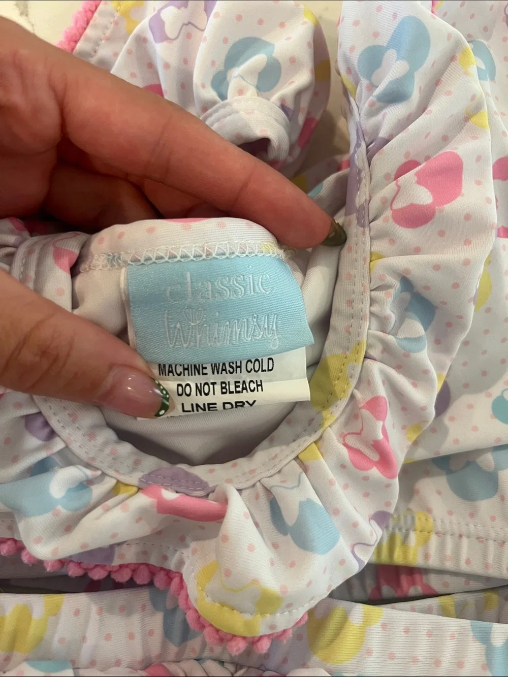 Pastel Mouse Ears Print Two Piece Swimsuit by Classic Whimsy