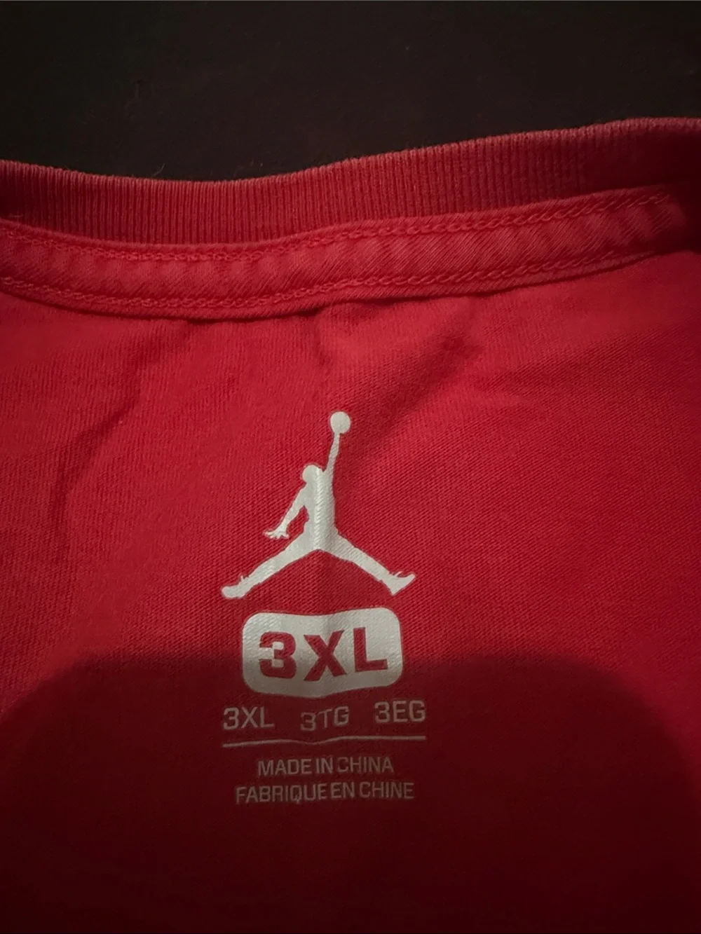 Jordan red tee
