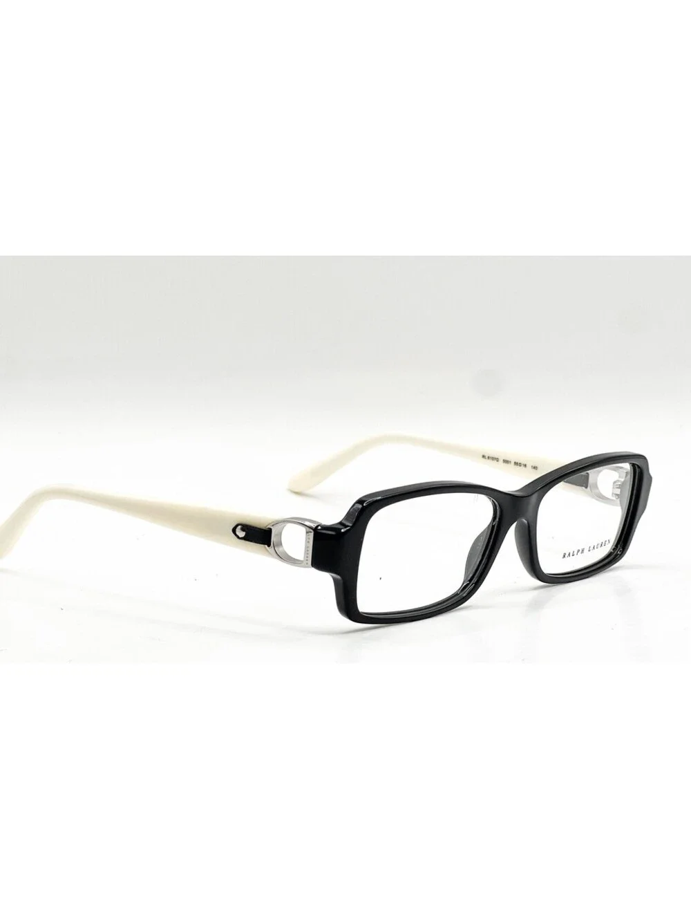 Ralph Lauren RA 6107Q 5001 Black Full Rim Authentic Eyeglass Frames 55-16-140