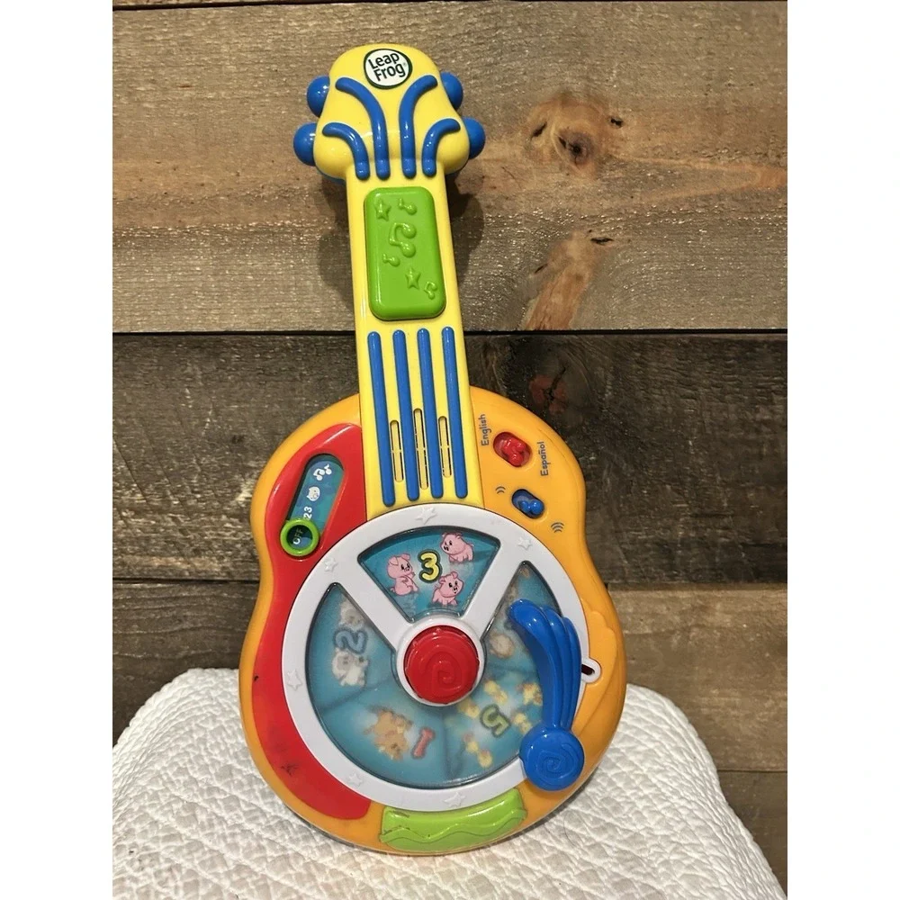 LEAP FROG BILINGUAL ENGLISH SPANISH MUSIC NUMBERS ANIMAL SOUNDS LEARNING‎ GUITAR