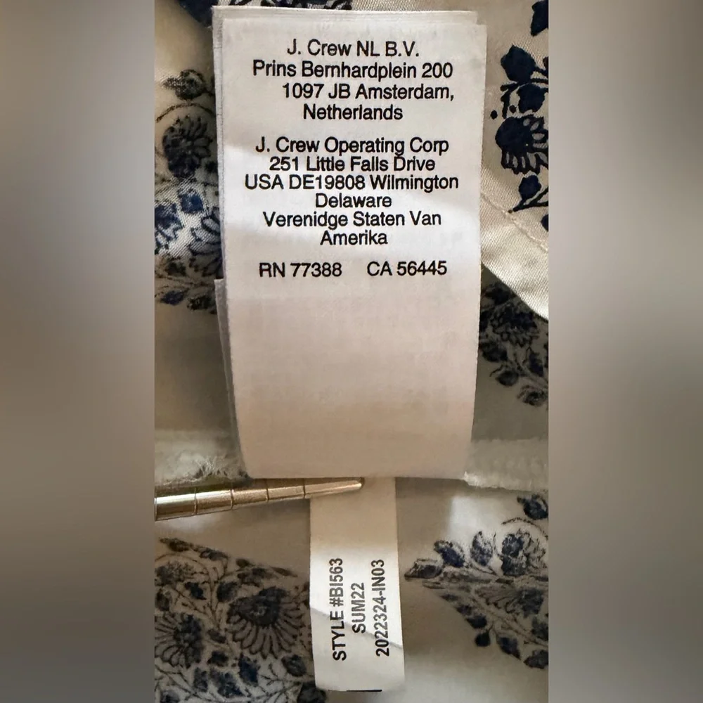 J. Crew crew summer print