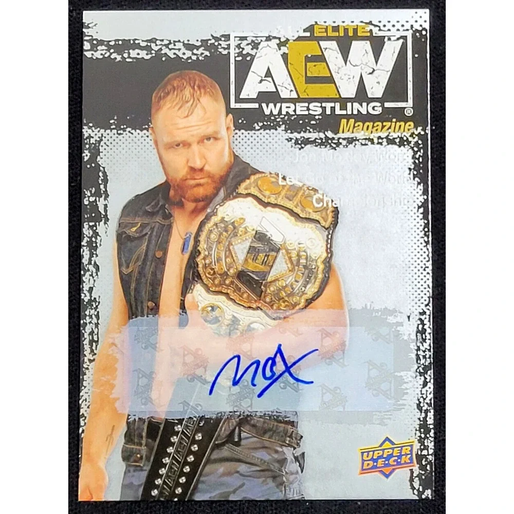 2021 UPPER‎ DECK AEW JON MOXLEY MAGAZINE AUTO SP