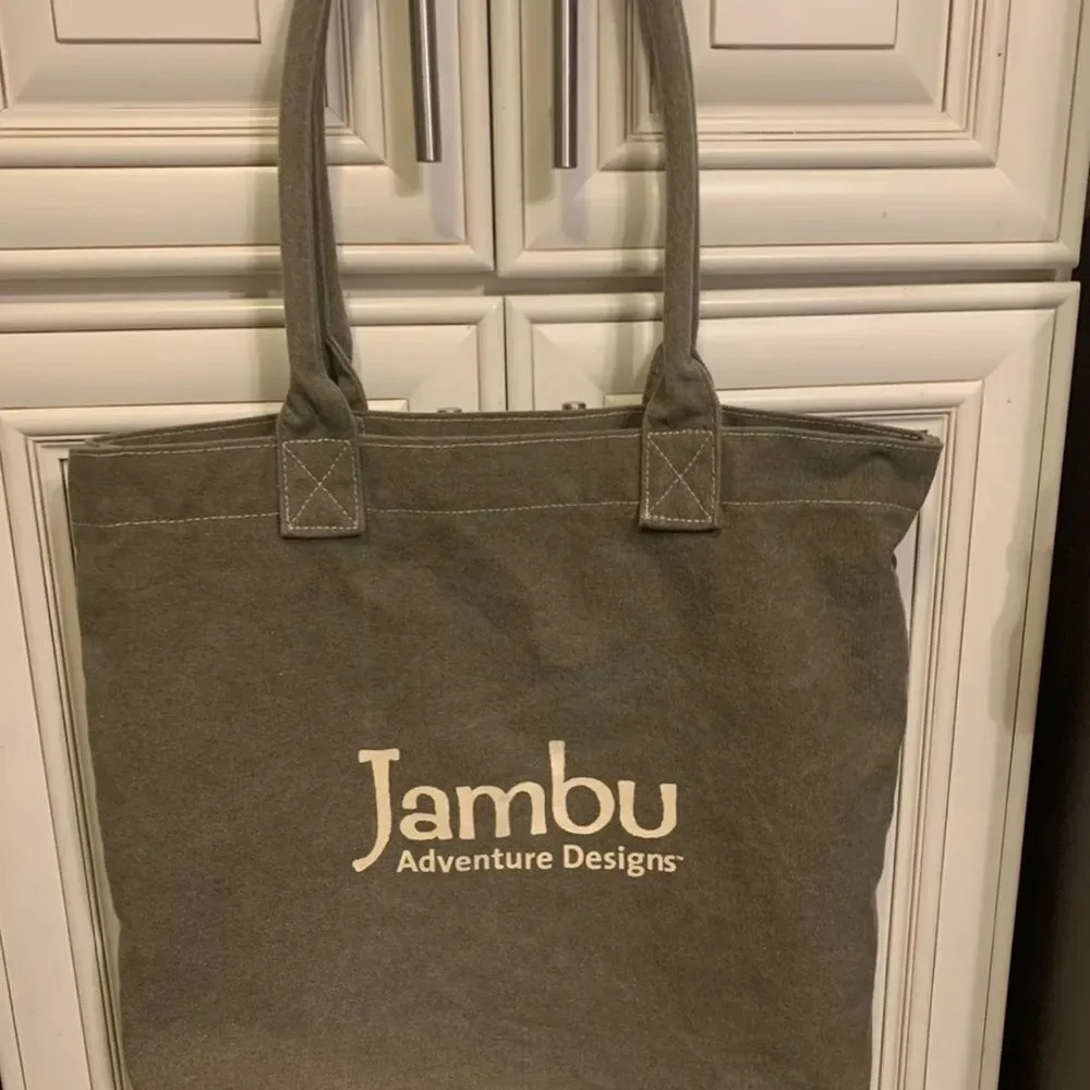 JAMBU Designers Green Large Handbag