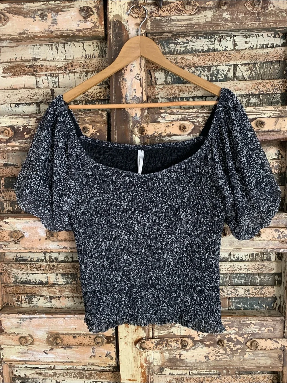 Anthropologie smocked bodice