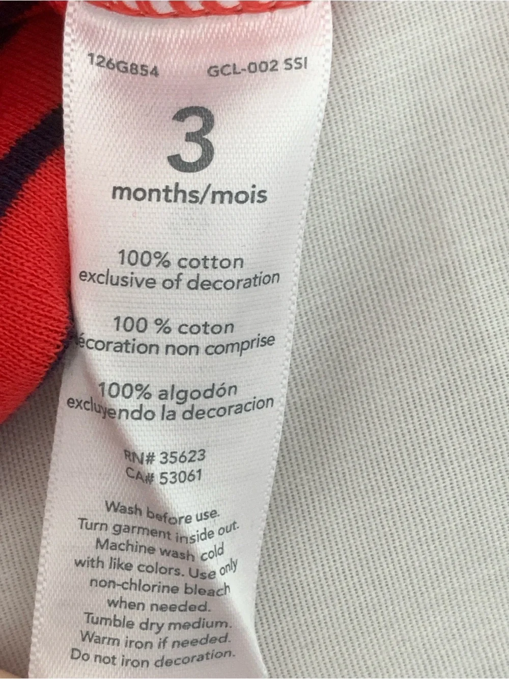 Carters new tags
