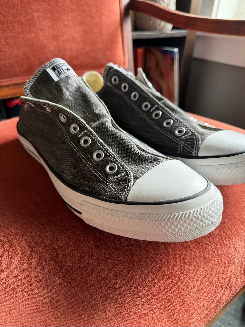 Converse Slip-On Canvas Sneakers - Charcoal