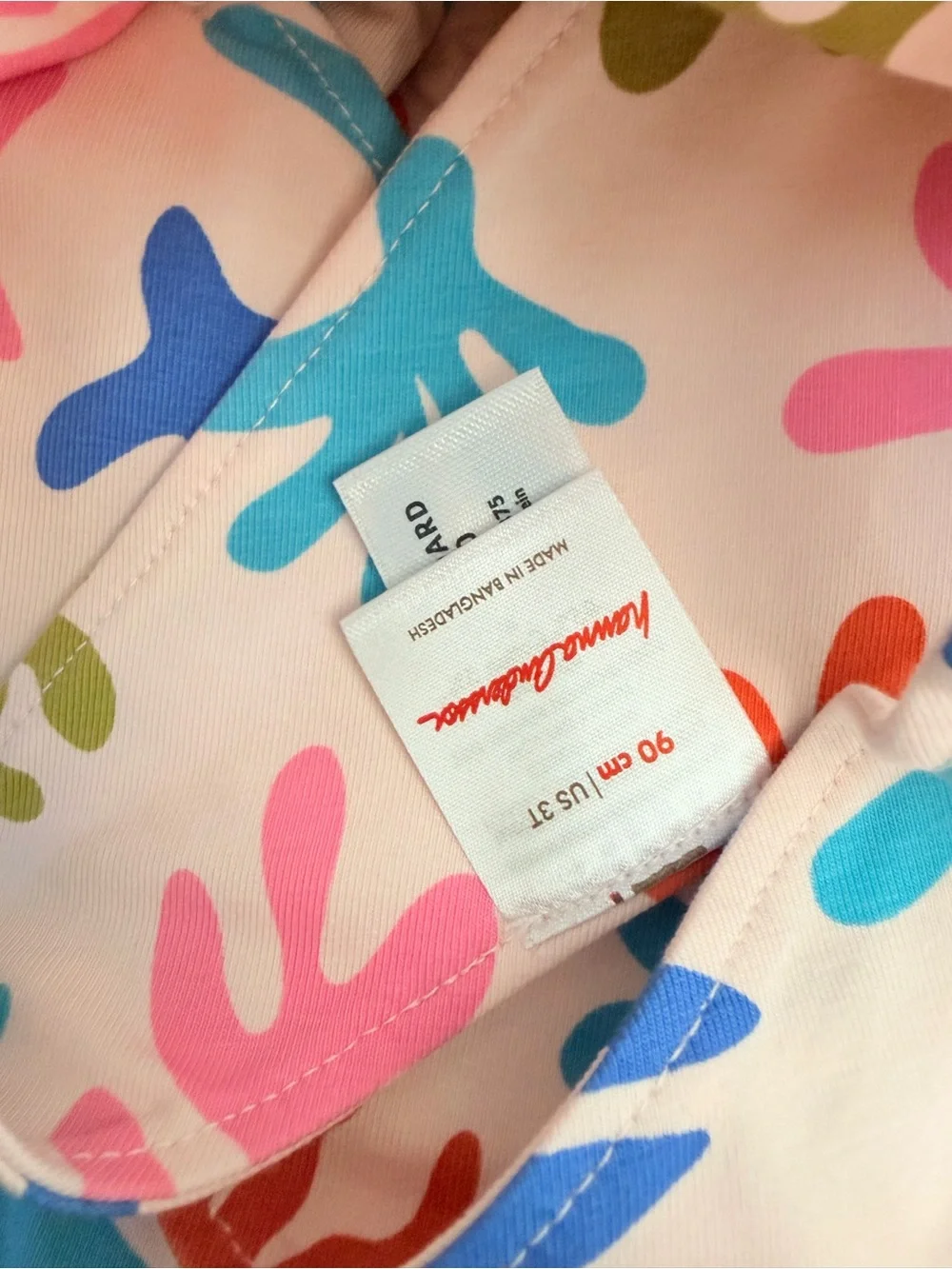 Hanna Andersson playful dress washed