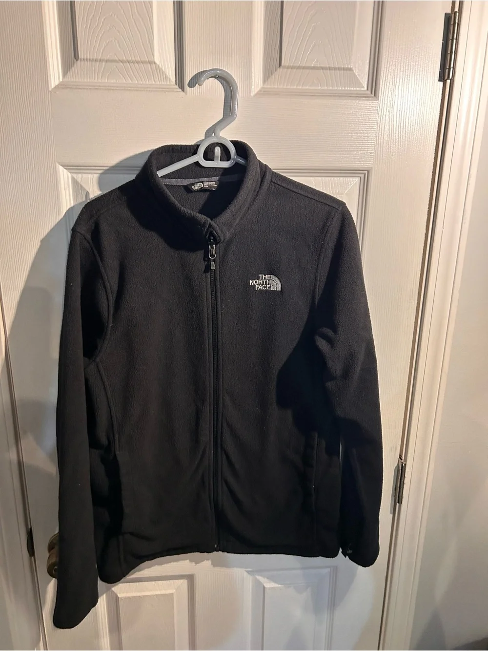 The North Face Black Fleece Jacket with Embroidered Logo