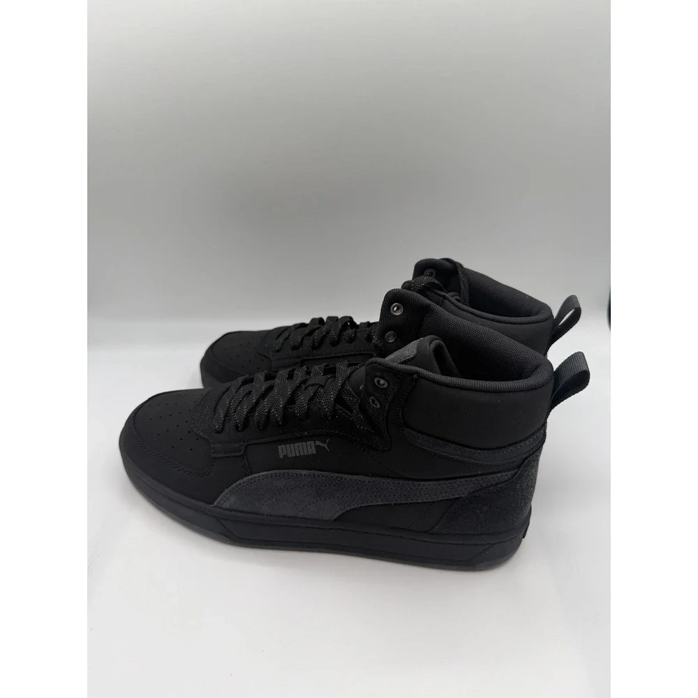 Puma Caven 2.0 Mid Buck Mix Sneaker, Men's 8.5, EU 41, Black Gray,#399020-01