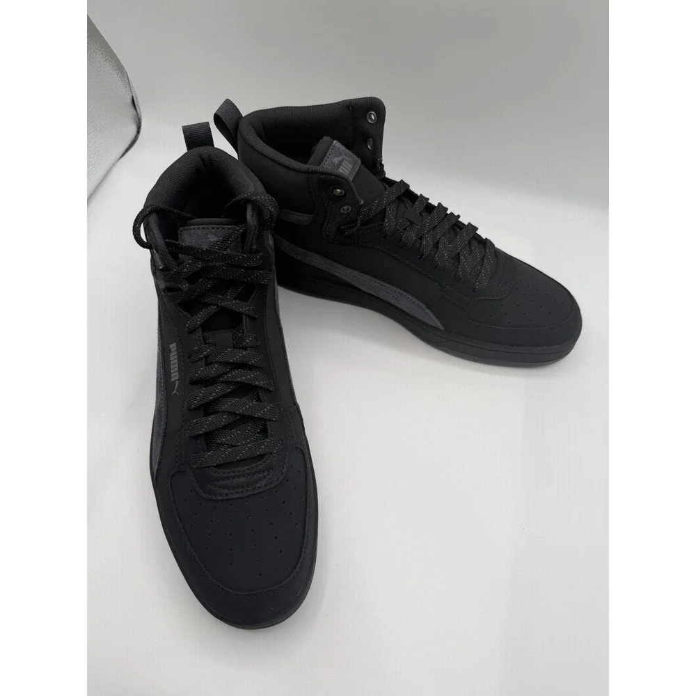 Puma Caven 2.0 Mid Buck Mix Sneaker, Men's 8.5, EU 41, Black Gray,#399020-01