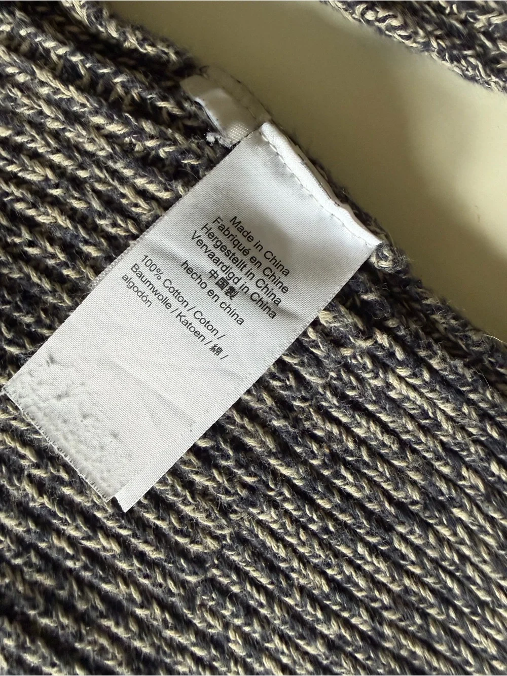 J. Crew Men's Marled Charcoal Crewneck Sweater
