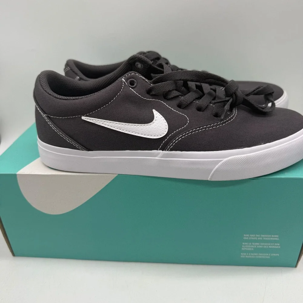 Nike SB Charge CNVS Mens Size 8 Thunder Grey White Skate Shoes CD6279-005