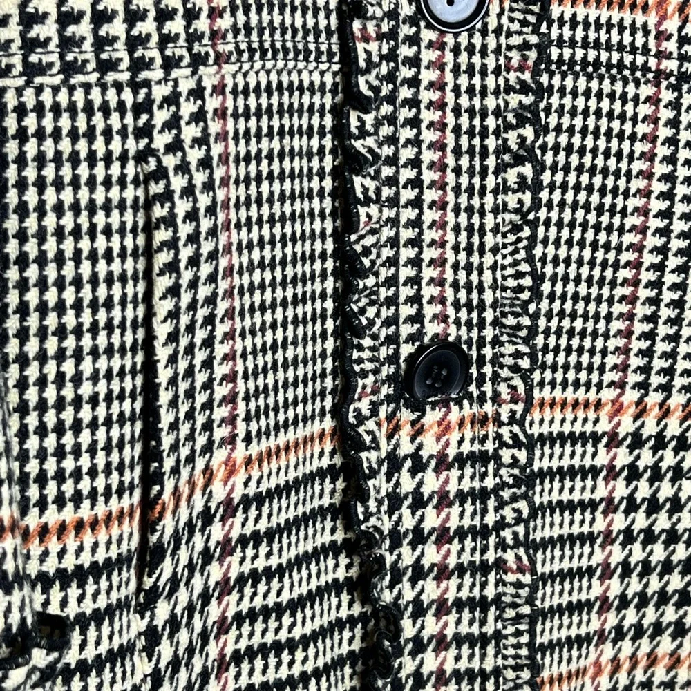 J. Crew button coat collared