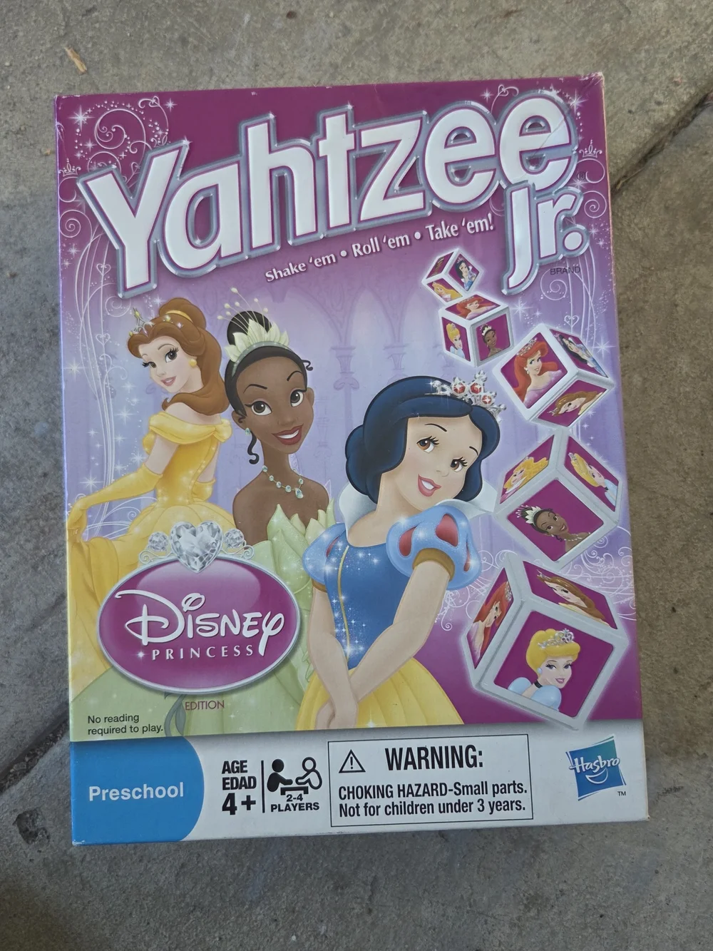 Hasbro Disney Princess Yahtzee Jr. - Purple & Pink