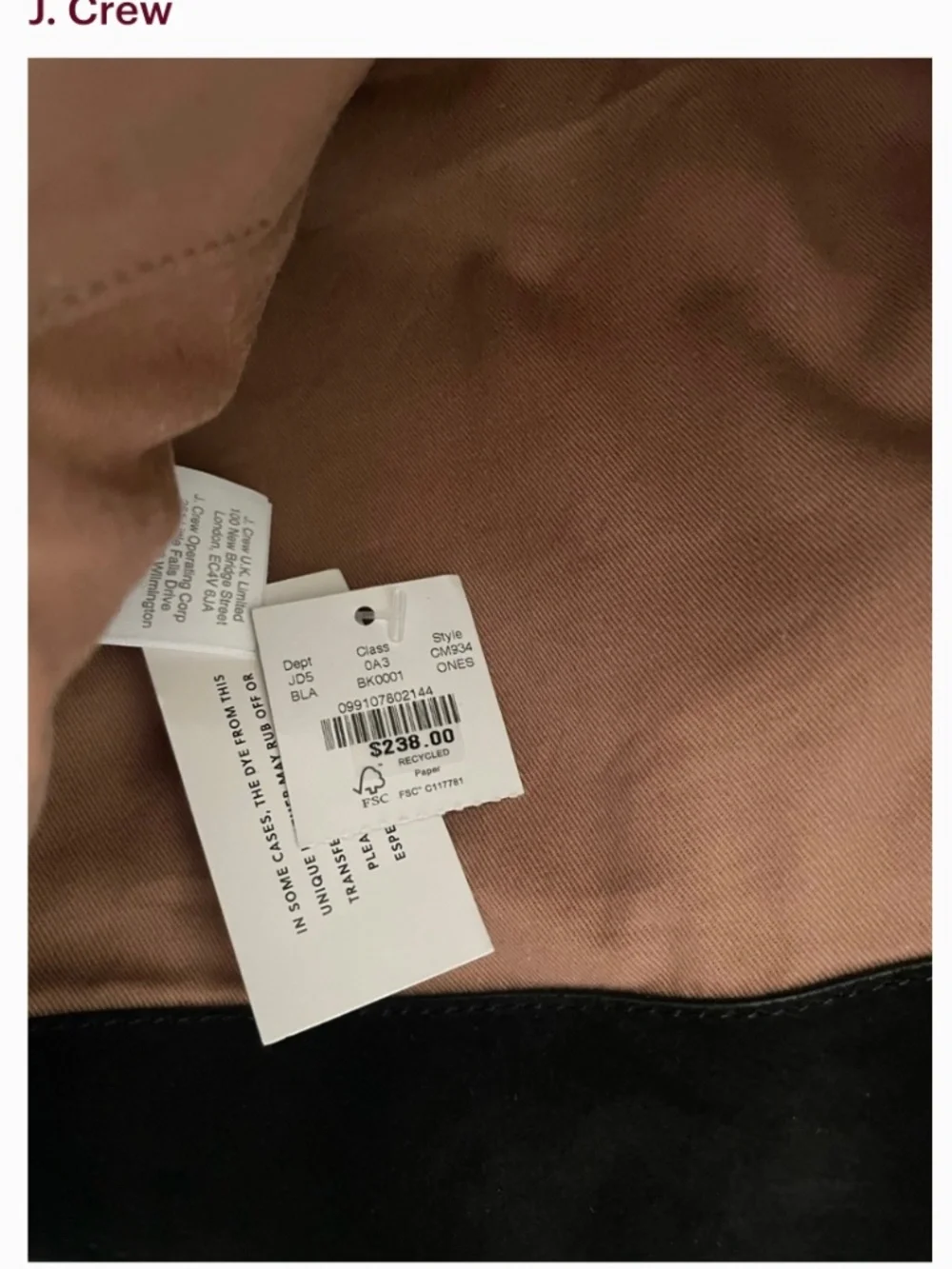 J. Crew gorgeous bag…never