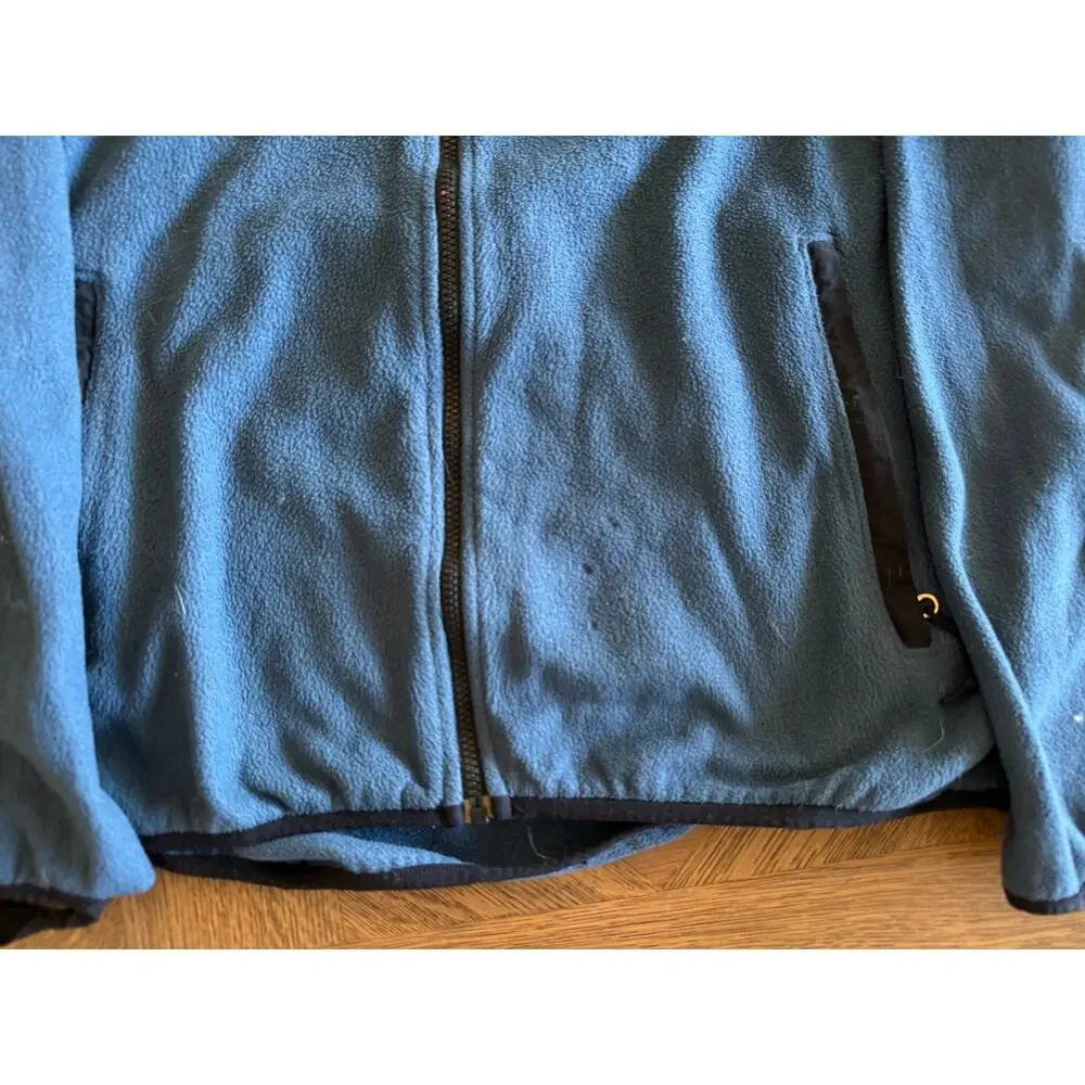 The North Face Full Zip Fleece Jacket Mens Large Slate Blue