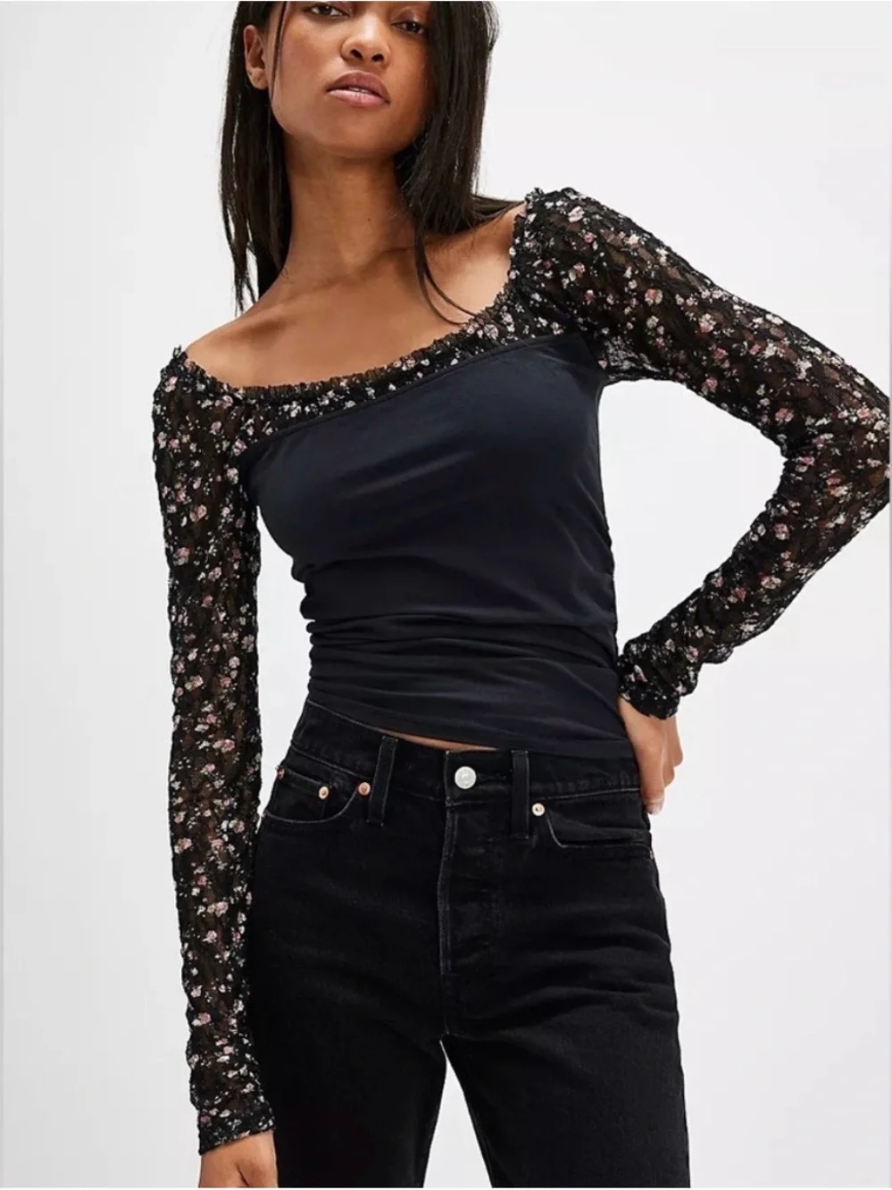 Free People fitted black