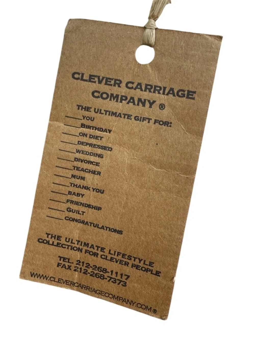 Clever Carriage Company new tags