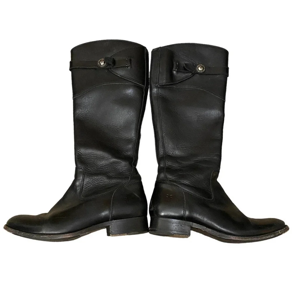 Frye Boots molly knee high size 6 black leather