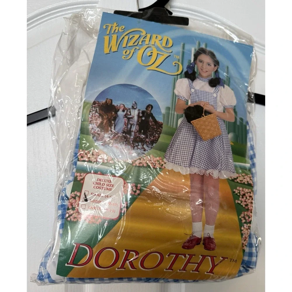 Vintage 90s‎ Wizard of Oz Dorothy Child Costume Size Medium (8 - 10)